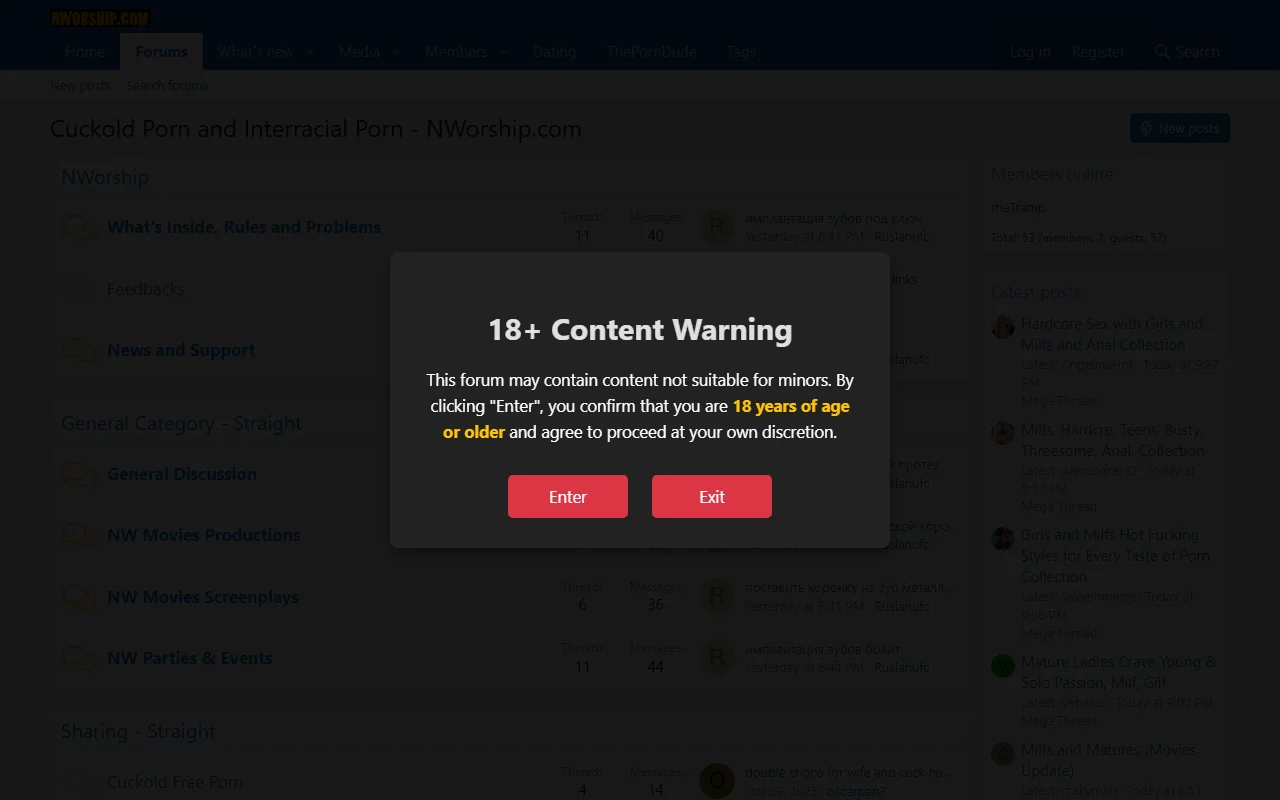 Screenshot of Nworship Website Review